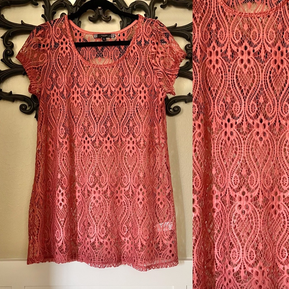 3/$21 | Tutta Bella Maternity Lace Top | Size Large